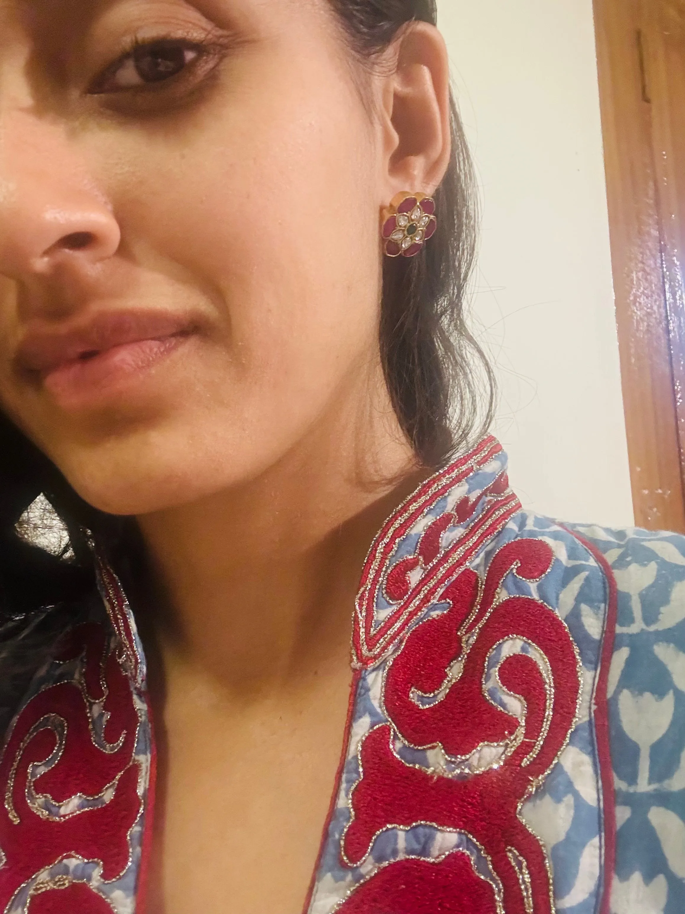 Sunchaya Ruby Red Studs