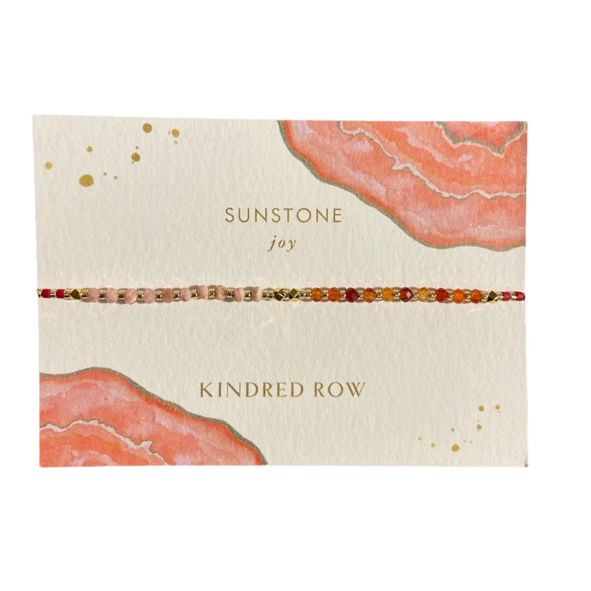 Sunstone Healing Gemstone Stacking Bracelet