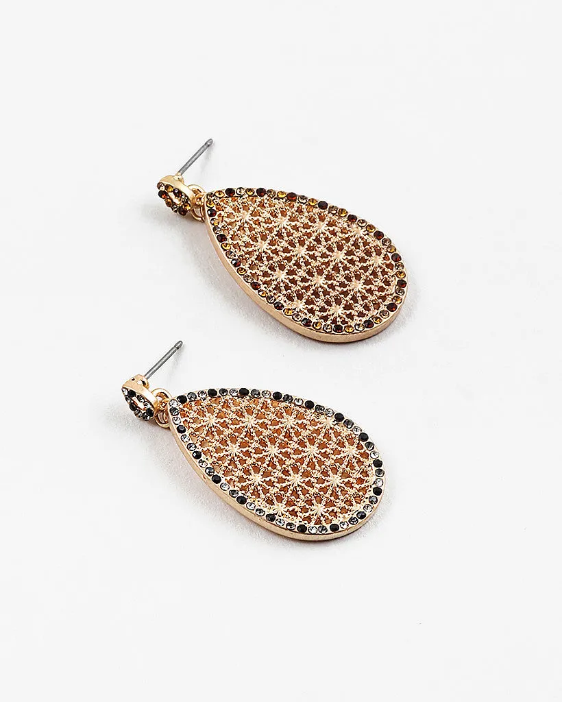 Teardrop Filigree Earring