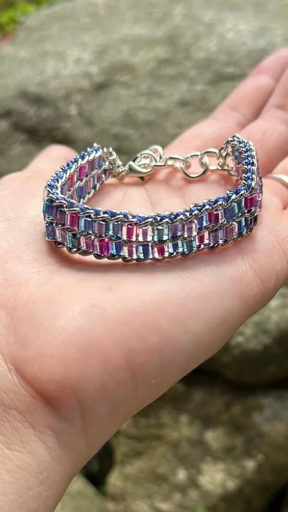 Woven chain bracelet