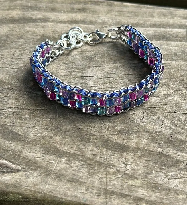 Woven chain bracelet