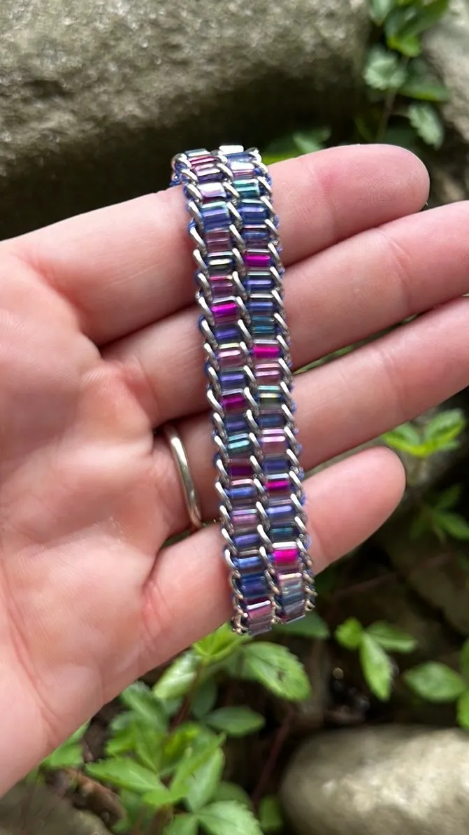 Woven chain bracelet