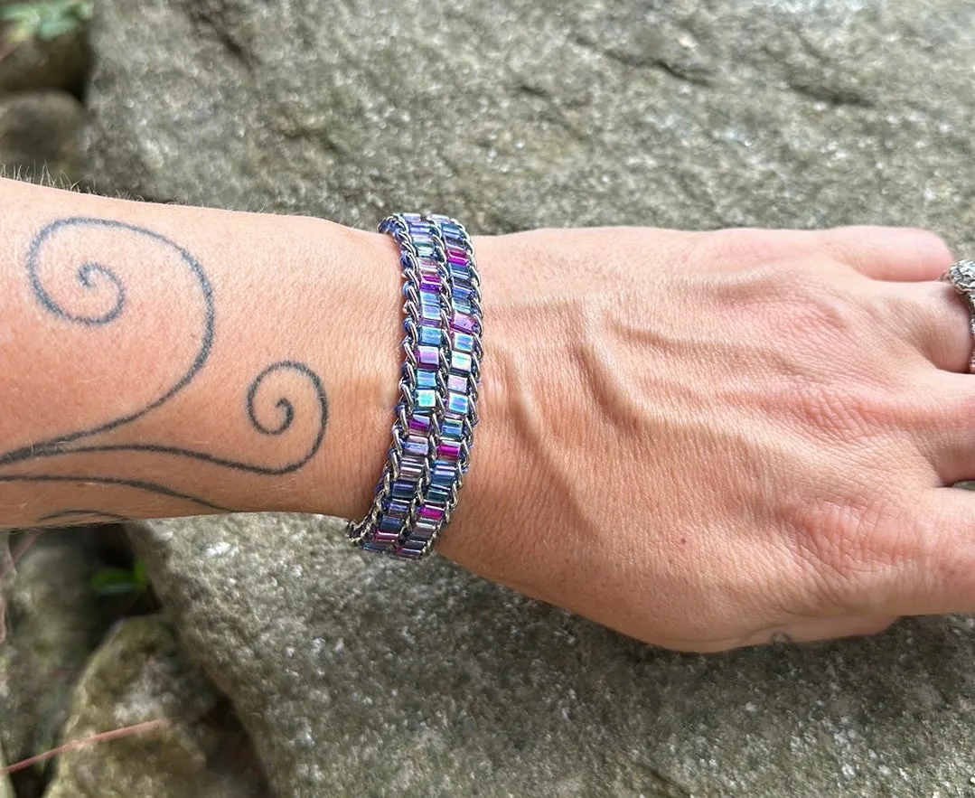 Woven chain bracelet
