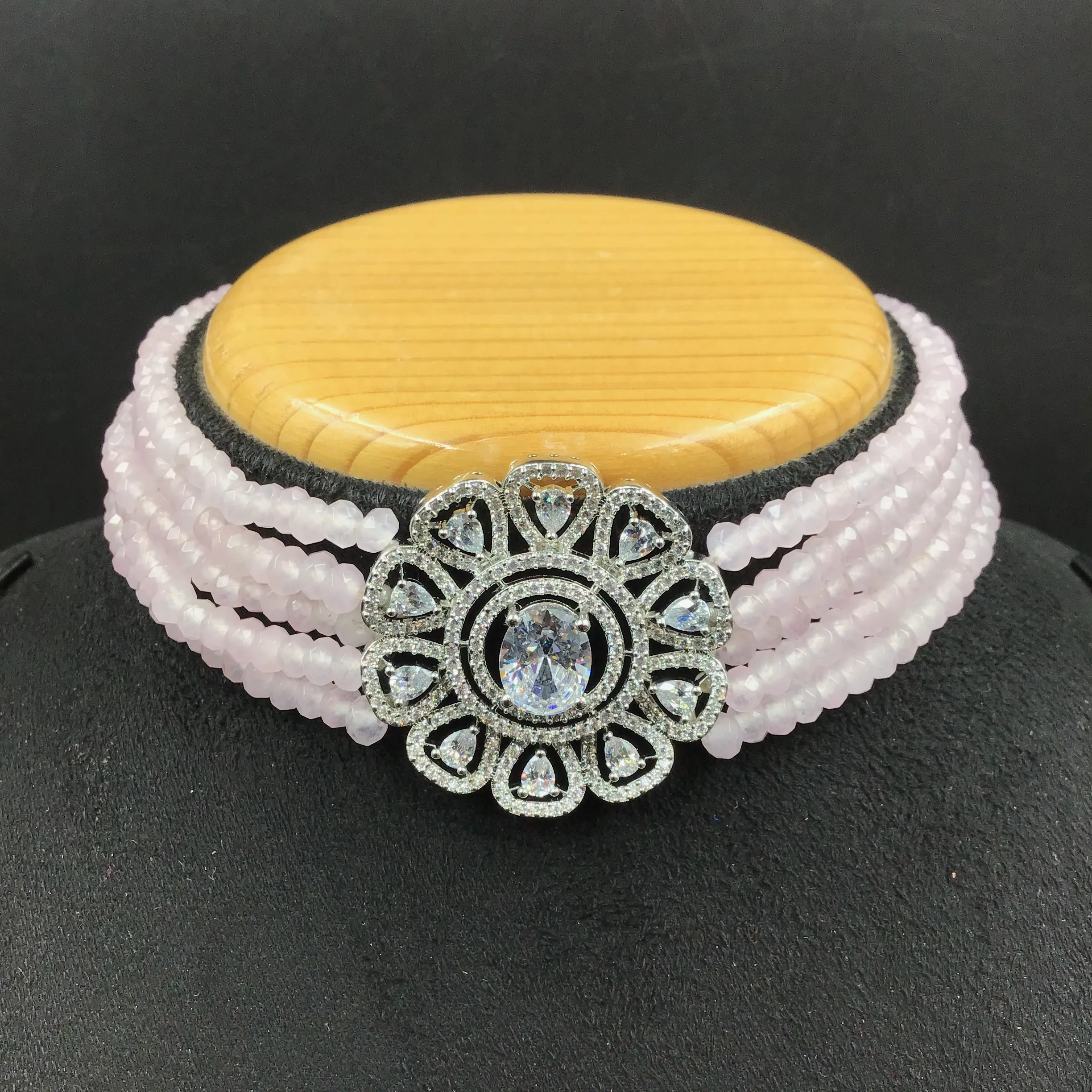 Zircon/AD Choker  Set 7181-33