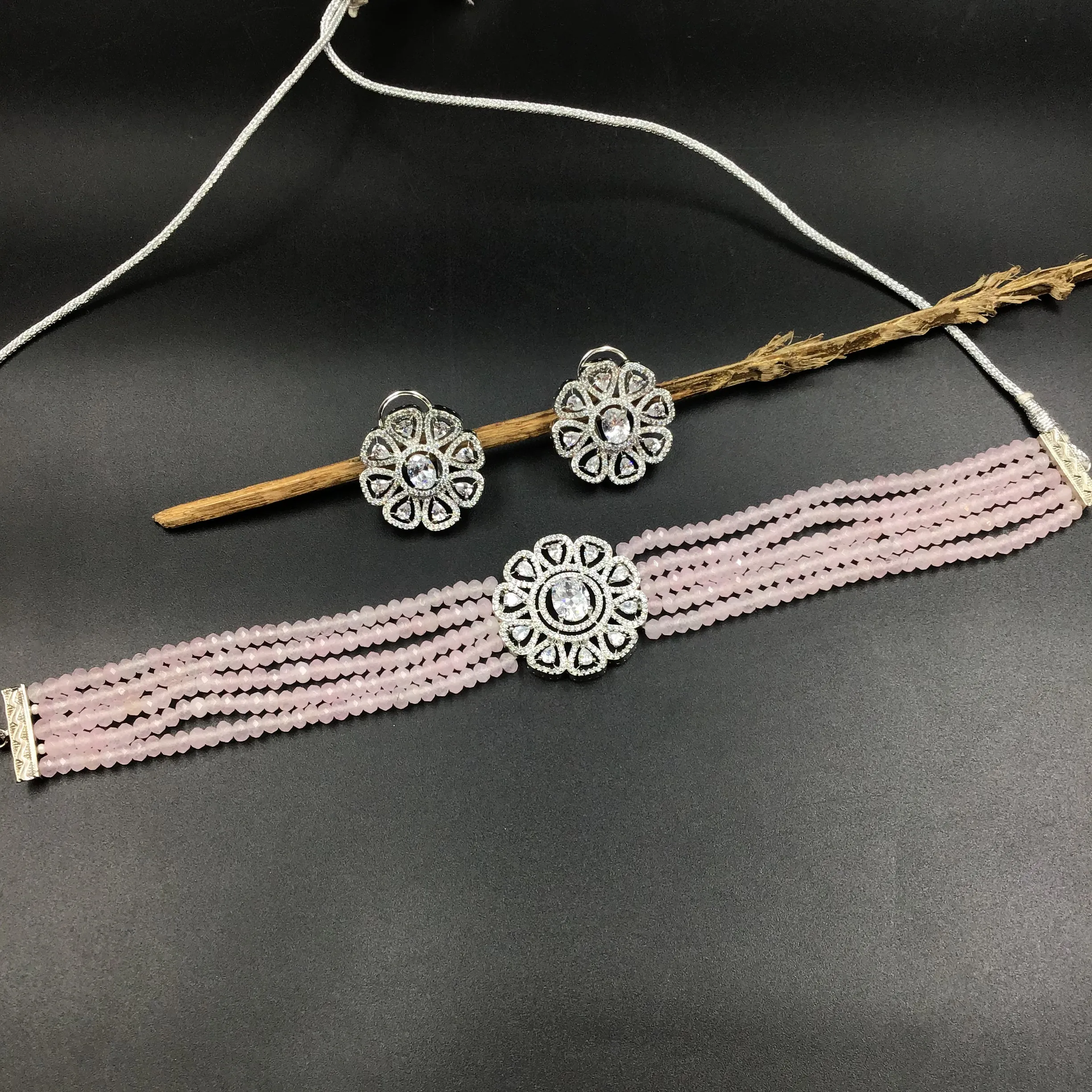 Zircon/AD Choker  Set 7181-33